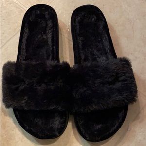 Never worn Pink slippers